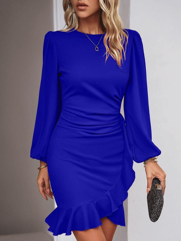 Pohra- Graceful Long Sleeve Dress